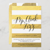 POP FIZZ CLINK Einladung zur Feierlichkeit (Vorne/Hinten)