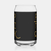 Pop Fizz Clink Elegante Typografie Dosenglas (Rechts)