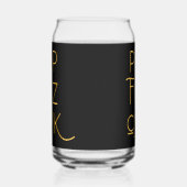 Pop Fizz Clink Elegante Typografie Dosenglas (Links)