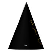 Pop Fizz Clink Elegante Typografie Partyhütchen (Links)