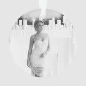 Pop Fizz Clink Elegantes Typografie-Foto Ornament (Rückseite)