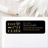 Pop Fizz Clink Gold Typografie Silvester (Insitu)