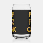 Pop Fizz Clink Moderne Typografie Dosenglas (Rechts)