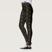 Pop Fizz Clink Moderne Typografie Neujahr Leggings (Links)