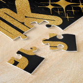 Pop Fizz Clink Moderne Typografie Neujahr Puzzle (Seite)