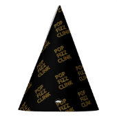 Pop Fizz Clink Moderne Typografie Partyhütchen (Links)