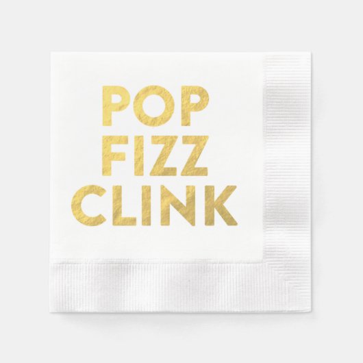 POP FIZZ CLINK Napkins Serviette (Vorderseite)