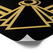 Pop Fizz Clink Party Poster Art Deko (Ecke)