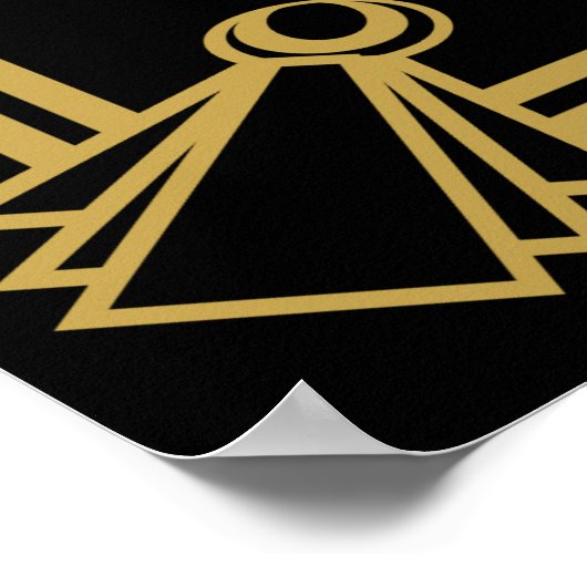 Pop Fizz Clink Party Poster Art Deko (Ecke)