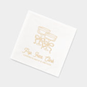 Pop Fizz Clink Personalisierte Verlobung Napkins Servietten Mit Folie (Links)