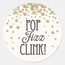 Pop Fizz Clink Sticker - Silvesterabend Party
