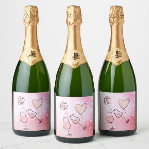 Pop Fizz Clink Weinkultur und Erde Weinroute Mendr Schaumweinetikett