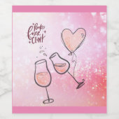 Pop Fizz Clink Weinkultur und Erde Weinroute Mendr Weinetikett (Einzelnes Label)