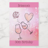 Pop Fizz Clink Weinkultur und Erde Weinroute Mendr Weinetikett (Einzelnes Label)