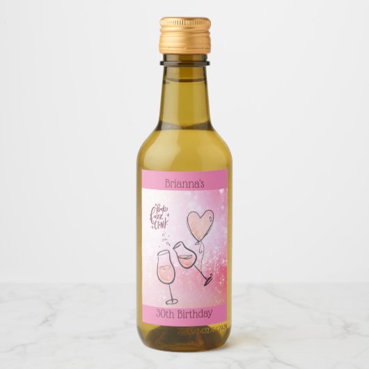 Pop Fizz Clink Weinkultur und Erde Weinroute Mendr Weinetikett (Vorderseite)