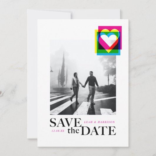 Pop-Flachbildschirm Save the Date (Vorderseite)