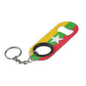 "Pop Flaschen mit Myanmar Pride" Patriotic Mini Flaschenöffner (Vorderseite Schrägansicht)