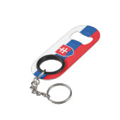 "Pop Flaschen mit Slowakei Pride" Patriotic Mini Flaschenöffner (Rückseite Schrägansicht)