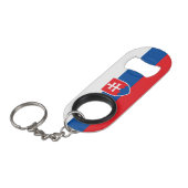 "Pop Flaschen mit Slowakei Pride" Patriotic Mini Flaschenöffner (Vorderseite Schrägansicht)
