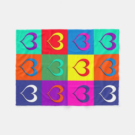 Pop Fleecedecke (Vorderseite (Horizontal))