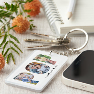 Pop-FotoCollage   Grandpa-Vatertagsgeschenk Schlüsselanhänger