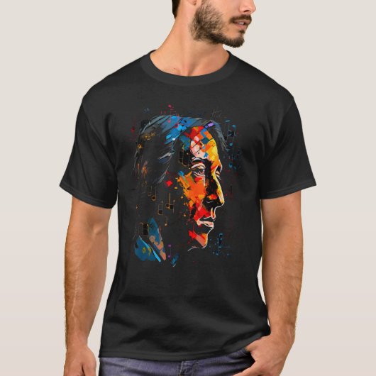 Pop Frederic Chopin Music T-Shirt (Vorderseite)