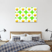 Pop "Fried Eier" Kunstkalk Grün Hipster Leinwand (Insitu (Schlafzimmer))