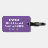 Pop fun Pop Art Comic Art Typografie Kallilout Gepäckanhänger (Rückseite horizontal)