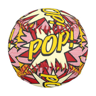 POP Fun Retro-Comic-Book-Pop-Art Baseball
