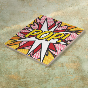 POP Fun Retro-Comic-Book-Pop-Art Fliese