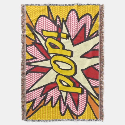 POP Fun Retro Comic Pop Kunst, Dichtung und Musik Decke (Vorderseite Vertikal)