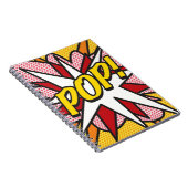 POP Fun Retro Comic Pop Kunst, Dichtung und Musik Notizblock (Rechte Seite)