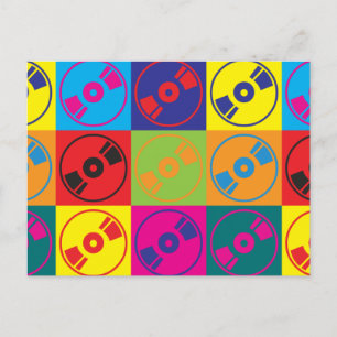 Pop für Audio und Video Art Postkarte