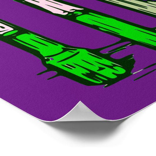 Pop für Chemieabfälle Art Poster (Ecke)