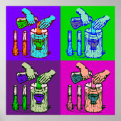 Pop für Chemieabfälle Art Poster (Vorne)