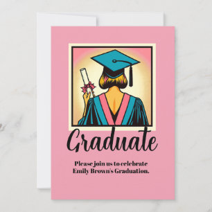 Pop für eine benutzerdefinierte Graduierungspartei Einladung