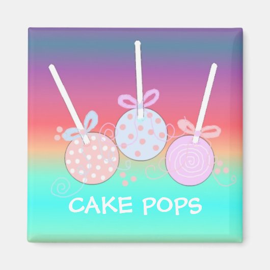Pop für helle und heiße Kuchen Magnet (Vorne)