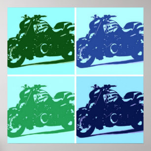 Pop für Motorräder Poster