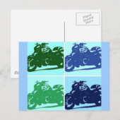 Pop für Motorräder Postkarte (Vorne/Hinten)