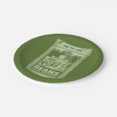 Pop für Plafarben Pappteller (Schrägansicht)