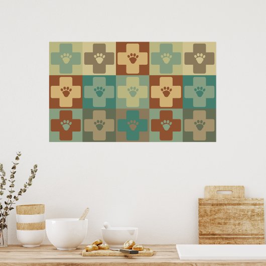 Pop für Veterinärmedizin Poster (Küche)