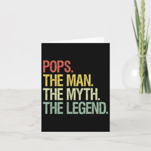 Pop geben dem Mann, dem Mythos, dem Vermächtnis Karte