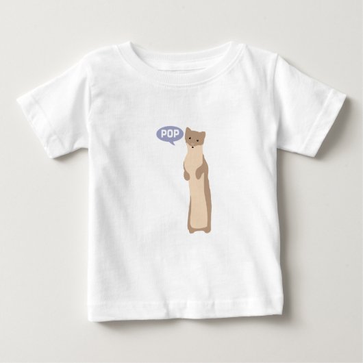 Pop geht der Weasel Baby T-shirt (Vorderseite)