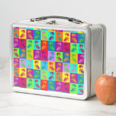 Pop Geisha Squares Metall Brotdose (Beispiel)