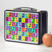 Pop Geisha Squares Metall Brotdose (Beispiel)