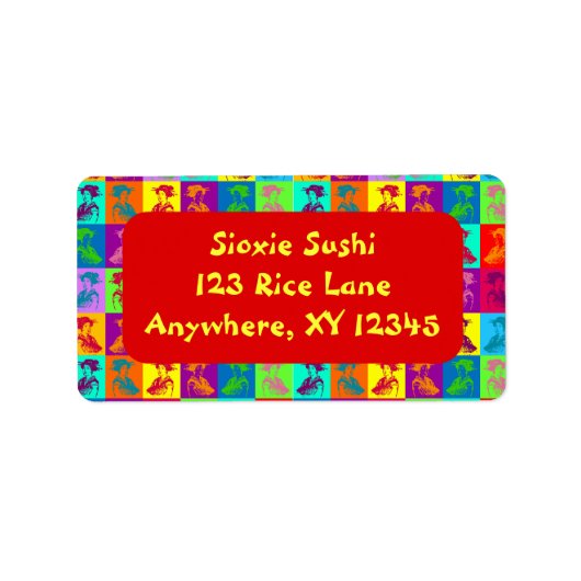 Pop Geishas Adressaufkleber (Vorne)