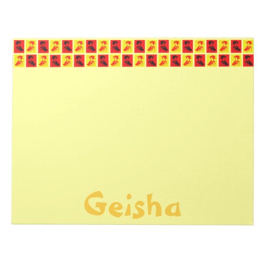 Pop Geishas Notizblock (Vorderseite)