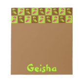 Pop Geishas Notizblock (Vorderseite)