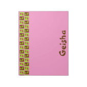 Pop Geishas Notizblock (Rotiert)