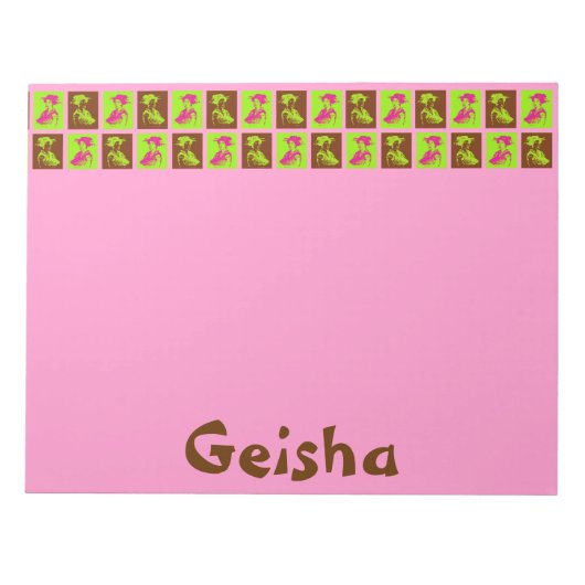 Pop Geishas Notizblock (Vorderseite)